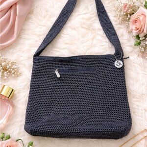 The Sak Dark Gray Knit Shoulder Bag